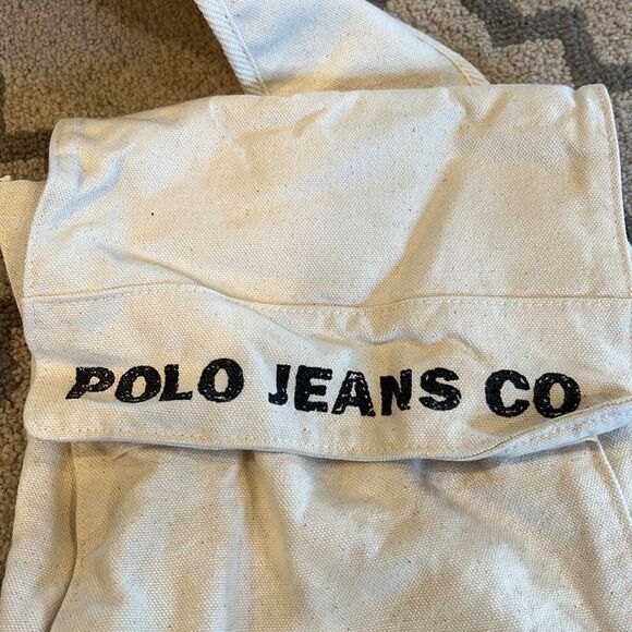 Polo Ralph Lauren canvas One Strap Bag in GUC unique perfect for the beach main image 8